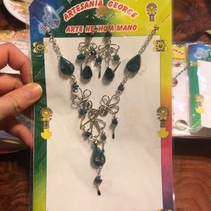 Necklace and earings